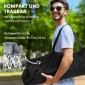 Πτυσσόμενη καρέκλα 2 θέσεων πτυσσόμενη καρέκλα κάμπινγκ με υποβραχιόνια πλαϊνή τσέπη χωρητικότητα φορτίου έως 240 κιλά γκρι