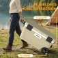 Cool box 70L Μεγάλο παθητικό θερμικό κουτί ψύξης έως 72 ώρες, με λαβή βαλβίδας αποστράγγισης τροχούς μόνωσης πλήρους αφρού PU