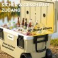 Cool box 70L Μεγάλο παθητικό θερμικό κουτί ψύξης έως 72 ώρες, με λαβή βαλβίδας αποστράγγισης τροχούς μόνωσης πλήρους αφρού PU