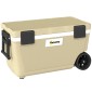 Cool box 70L Μεγάλο παθητικό θερμικό κουτί ψύξης έως 72 ώρες, με λαβή βαλβίδας αποστράγγισης τροχούς μόνωσης πλήρους αφρού PU