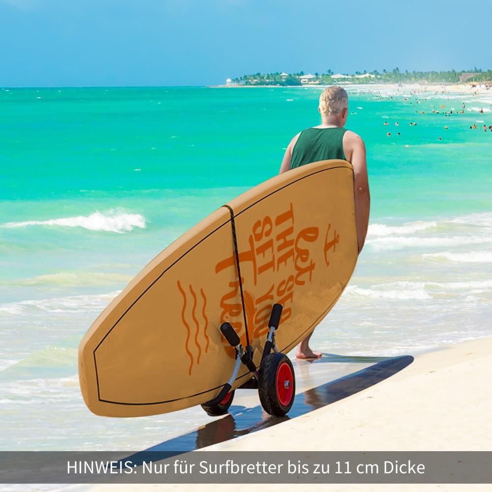 Τρόλεϊ σέρφινγκ αναδιπλούμενο έως 45 κιλά καροτσάκι μεταφοράς αλουμινίου καροτσάκι καγιάκ τρόλεϊ πτυσσόμενο με επένδυση από τεχνητό δέρμα ελαστικά καροτσάκι σκάφους καρότσι surf τρόλεϊ ρυμουλκούμενο σκάφος καρότσι για λέμβο σανίδας του σερφ