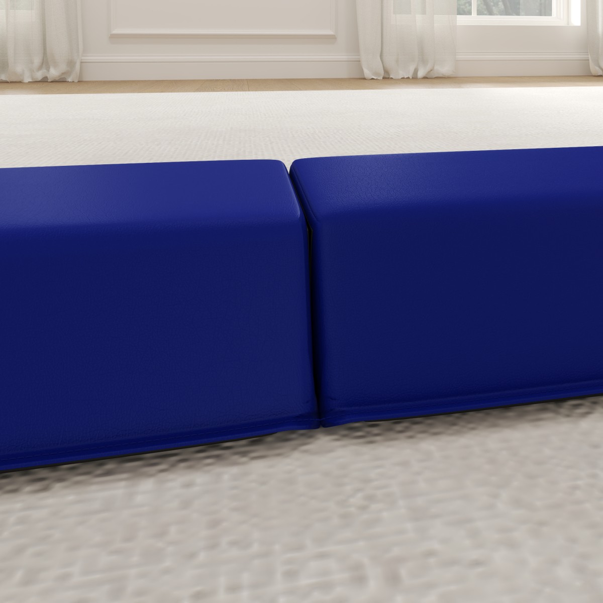 Balance Beam 2,4m Αναδιπλούμενη αντιολισθητική βάση για 3+ χρόνια έως 80kg μπλε