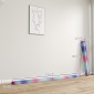 Balance Beam 2,4m Αναδιπλούμενη αντιολισθητική βάση για 3+ χρόνια έως 80kg Πολύχρωμη