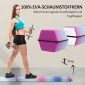 Balance Beam 2,4m Αναδιπλούμενη αντιολισθητική βάση για 3+ χρόνια έως 80kg Πολύχρωμη