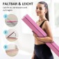 Balance Beam 2,4m Αναδιπλούμενη αντιολισθητική βάση για 3+ χρόνια έως 80kg Ανοιχτό κόκκινο