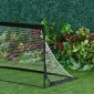 Σετ γκολ ποδοσφαίρου 2 αναδιπλούμενων 183 x 90 x 90 cm Αδιάβροχο με τσάντα μεταφοράς Γκολ ποδοσφαίρου εξωτερικού χώρου για ενήλικες Γκολ ποδοσφαίρου για αναψυχή Προπόνηση στον κήπο Μαύρο