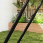 Rebounder για ποδόσφαιρο, τοίχος επαναφοράς 128 x 118 cm με προστατευτικά μανταλάκια, ρυθμιζόμενο σε 5 επίπεδα, φορητό rebound, γκολ ποδοσφαίρου για εφήβους, τοίχος rebound για προπόνηση ποδοσφαίρου, μαύρο