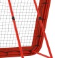 Δίχτυ ποδοσφαίρου Rebound Ρυθμιζόμενο πτυσσόμενο μεταλλικό πλαίσιο Δίχτυ PE παντός καιρού με μανταλάκια κόκκινο