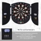 Ηλεκτρονικό βελάκι Dartboard με φωνητικές προτροπές Αγγλικές φωνητικές ενδείξεις LED 6 βελάκια 26 παιχνίδια 185 παραλλαγές Μηχάνημα βελών με πόρτα Σετ Dartboard για έως και 8 παίκτες