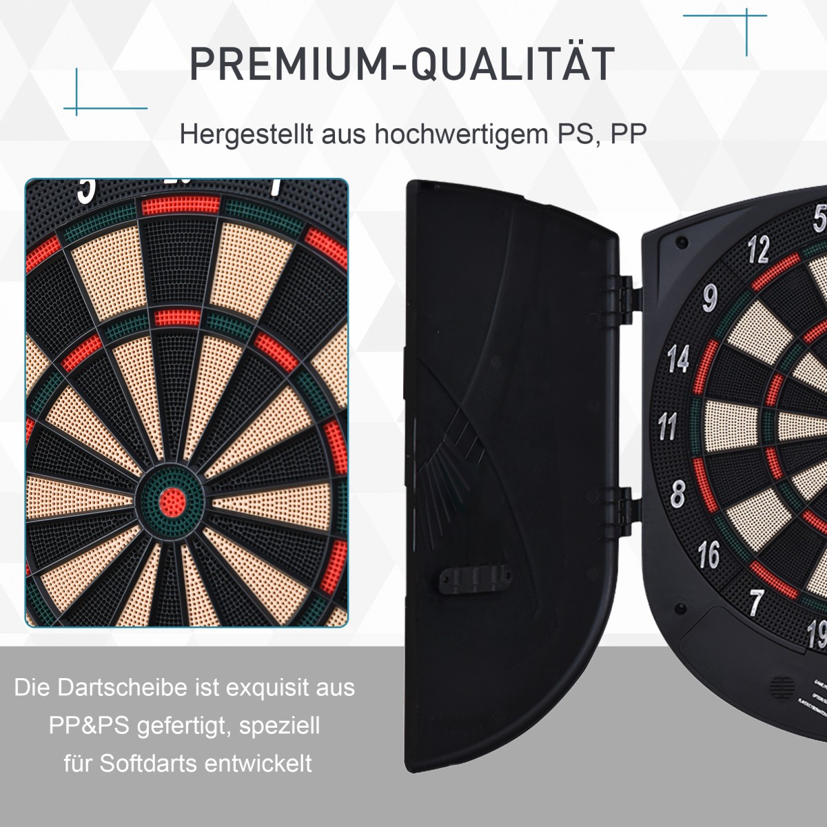 Ηλεκτρονικό βελάκι Dartboard με φωνητικές προτροπές Αγγλικές φωνητικές ενδείξεις LED 6 βελάκια 26 παιχνίδια 185 παραλλαγές Μηχάνημα βελών με πόρτα Σετ Dartboard για έως και 8 παίκτες