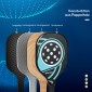 Σετ Pickleball με 4 ρακέτες, 4 μπάλες, τσάντα μεταφοράς, ελαφρύ και ανθεκτικό, μπλε+μαύρο