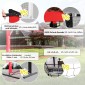 Σετ Pickleball με δίχτυ, βάση, μπάλες, ατσάλι, πλαστικό, κόκκινο