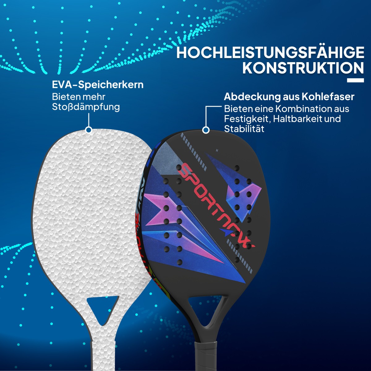 Pickleball Paddles Σετ Ρακέτα με 2 Ρακέτες, Αντιολισθητική τσάντα από ανθρακονήματα για εσωτερικούς και εξωτερικούς χώρους