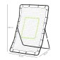 Μπέιζμπολ Rebounder, Φορητό δίχτυ Softball Pitchback, Rebound Net με Ζώνη Στόχου, Ρυθμιζόμενη Γωνία Δίχτυ Pitching for Baseballs Softballs, Metal, Black