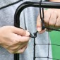 Μπέιζμπολ Rebounder, Φορητό δίχτυ Softball Pitchback, Rebound Net με Ζώνη Στόχου, Ρυθμιζόμενη Γωνία Δίχτυ Pitching for Baseballs Softballs, Metal, Black