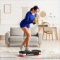 Αερόβιο stepper 2 σταδίων ρυθμιζόμενο ύψος 68 x 28 x 15 cm μαύρο + γκρι + κόκκινο