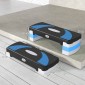 Αερόβιο stepper 3 σταδίων ρυθμιζόμενο ύψος 80 x 31 x 20 cm μαύρο + γαλάζιο + γκρι