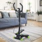 Stepper Sidestepper με λαβές προπόνησης ποδήλατο γυμναστικής με ατσάλινη οθόνη LCD
