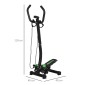 Stepper Sidestepper με λαβές προπόνησης ποδήλατο γυμναστικής με ατσάλινη οθόνη LCD