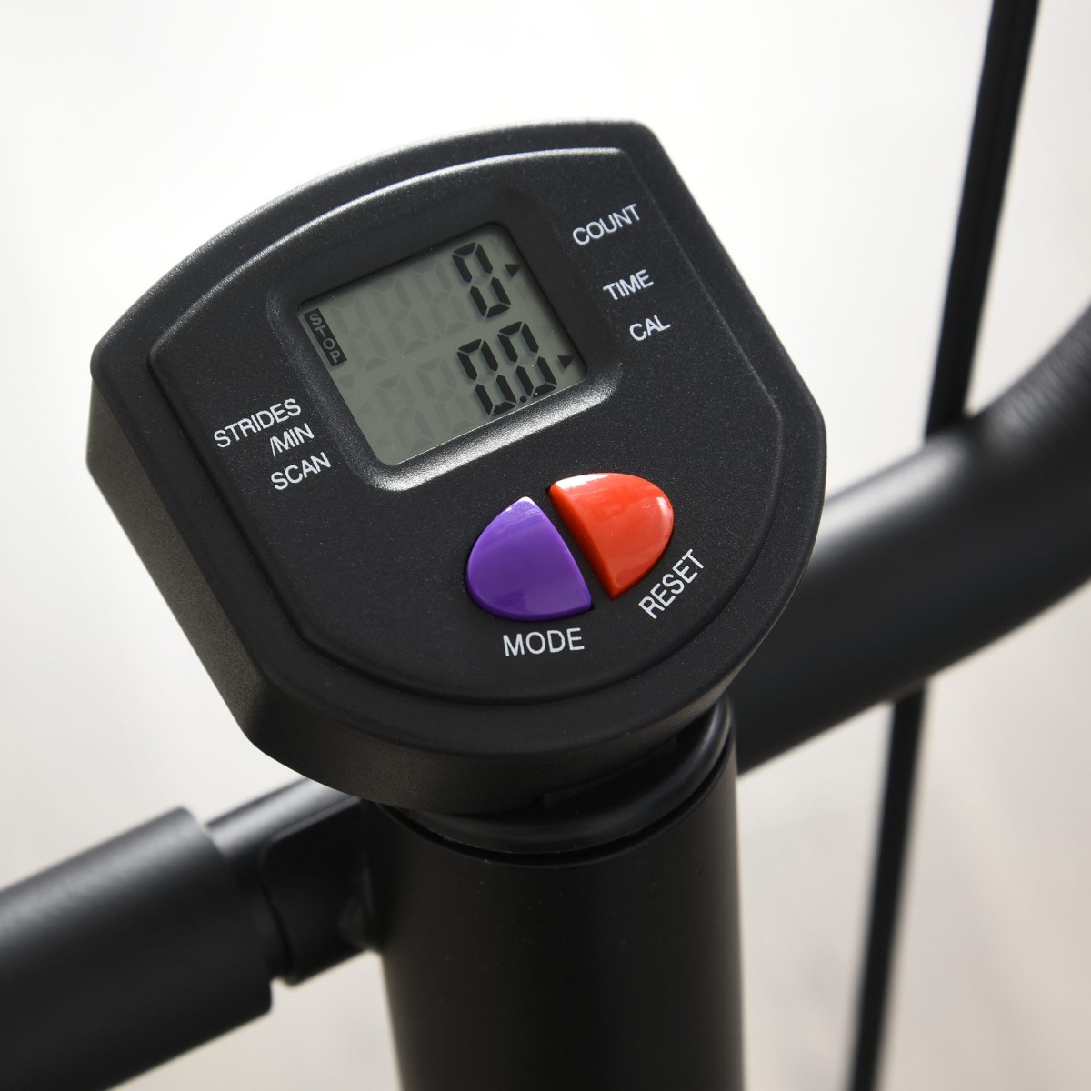 Stepper Sidestepper με λαβές προπόνησης ποδήλατο γυμναστικής με ατσάλινη οθόνη LCD