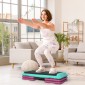Βαλόνι ρυθμιζόμενο ύψος Fitness Stepper 3 επιπέδων (10/15/20 cm) Αντιολισθητικός πάγκος βημάτων για γυμναστήριο στο σπίτι Πλαστικό Γραφείο Μαύρο + Πράσινο + Μωβ