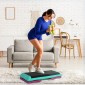 Βαλόνι ρυθμιζόμενο ύψος Fitness Stepper 3 επιπέδων (10/15/20 cm) Αντιολισθητικός πάγκος βημάτων για γυμναστήριο στο σπίτι Πλαστικό Γραφείο Μαύρο + Πράσινο + Μωβ