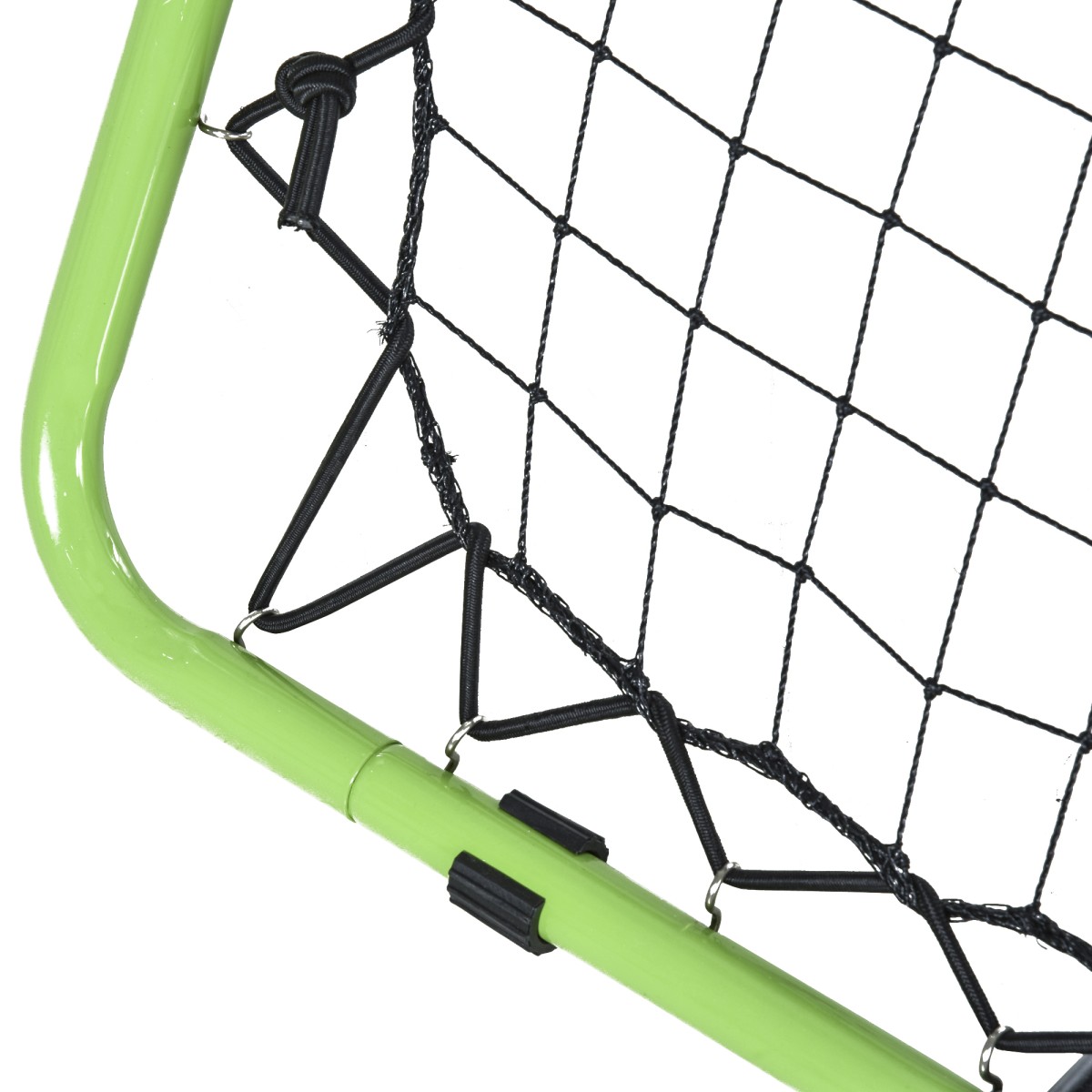 Ποδόσφαιρο Rebounder Kickback Goal Rebound Wall δίχτυ για μπάσκετ μπάσκετ διπλής όψης ριμπάουντ ρυθμιζόμενο σε 5 επίπεδα Μεταλλικό πράσινο + μαύρο 75 x 75 x 64 cm