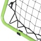 Ποδόσφαιρο Rebounder Kickback Goal Rebound Wall δίχτυ για μπάσκετ μπάσκετ διπλής όψης ριμπάουντ ρυθμιζόμενο σε 5 επίπεδα Μεταλλικό πράσινο + μαύρο 75 x 75 x 64 cm