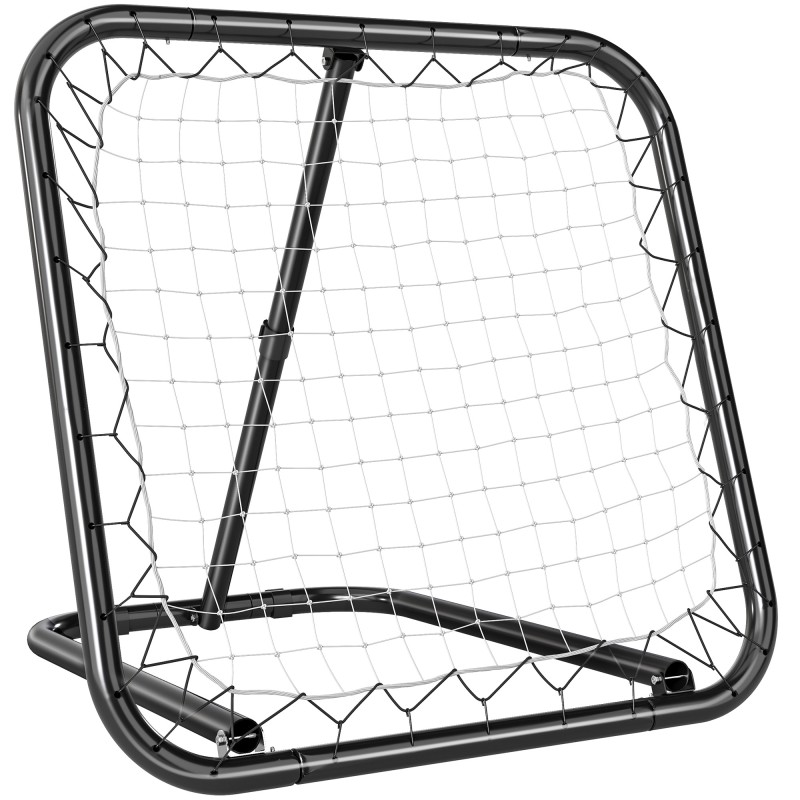 Rebounder για ποδόσφαιρο, 78 x 84 cm buffer wall με μανταλάκια, ρυθμιζόμενο σε 5 επίπεδα, φορητό, kickback γκολ, γκολ ποδοσφαίρου για εφήβους, αξεσουάρ προπόνησης ποδοσφαίρου για προπόνηση μπέιζμπολ λευκό