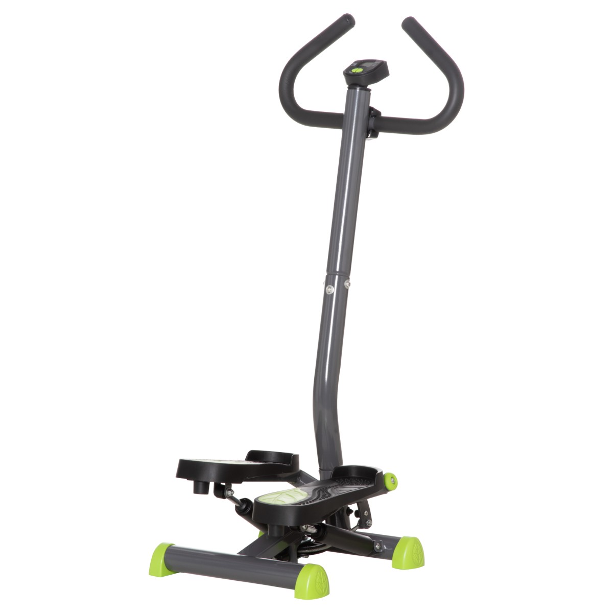 Stepper με οθόνη LCD 55 x 44 x 108 cm ατσάλι γκρι + πράσινο + μαύρο