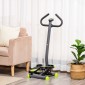 Stepper με οθόνη LCD 55 x 44 x 108 cm ατσάλι γκρι + πράσινο + μαύρο