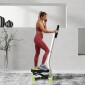 Stepper συσκευή γυμναστικής, οθόνη LCD, αντιολισθητικά πεντάλ, ατσάλι και ABS, 55x44x108 cm, πράσινο + μαύρο