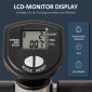 Stepper ποδήλατο γυμναστικής για το σπίτι με οθόνη LCD ρυθμιζόμενη ταχύτητα μεταλλικό ABS 55 x 53 x 118-128 cm