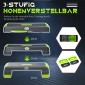Αερόβιο stepper, ρυθμιζόμενο ύψος 3 επιπέδων, έως 150 kg, 78 x 28 x 20 cm, γκρι/πράσινο