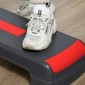 Stepper αερόβιο stepper ρυθμιζόμενο ύψος, κόκκινο + μαύρο