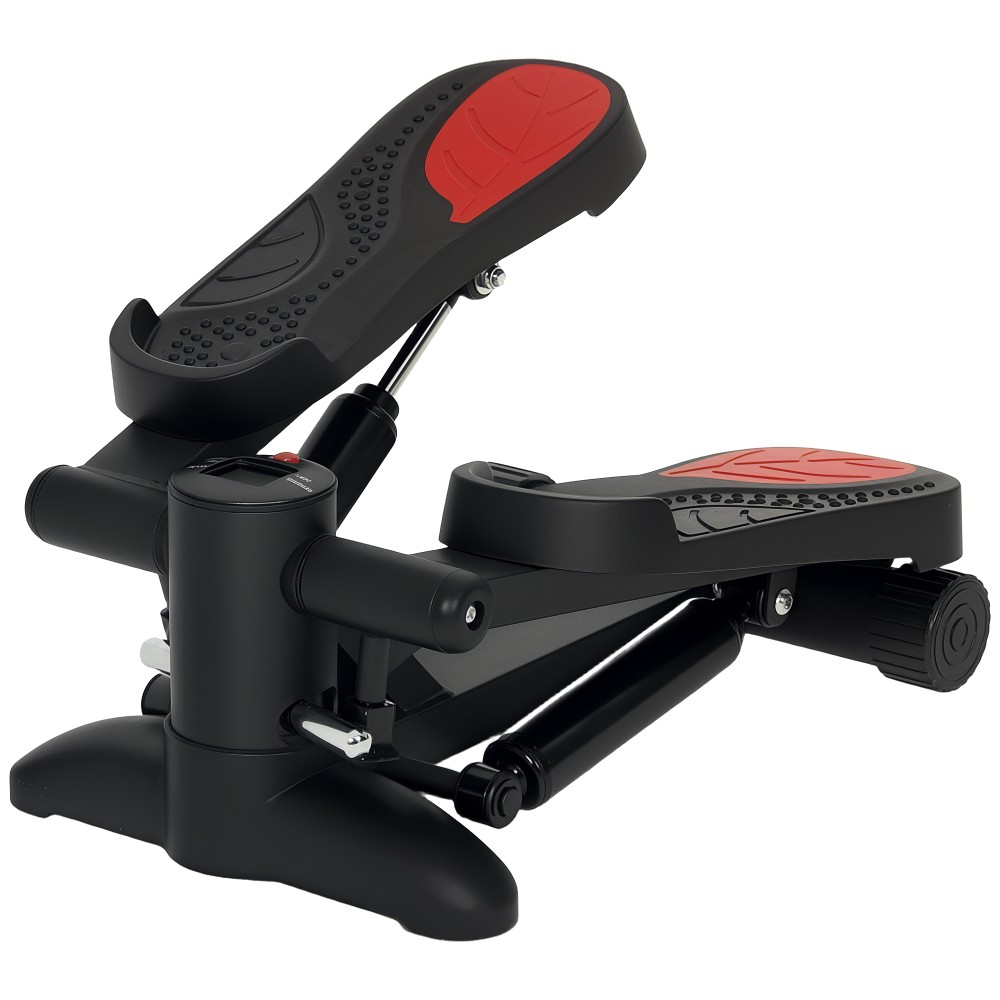 Mini Stepper, Συμπαγής συσκευή Stepper για προπόνηση, Fitness Stepper με οθόνη LCD και αντιολισθητικά πεντάλ, μαύρο
