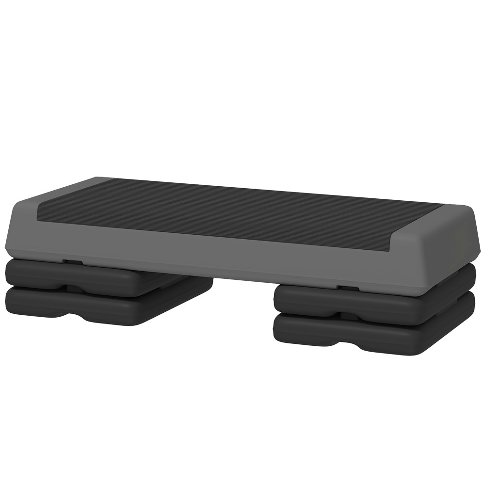 Ρυθμιζόμενο ύψος Fitness Stepper Αντιολισθητικό Γυμναστήριο Γραφείου Γραφείου Πλαστικό Γκρι