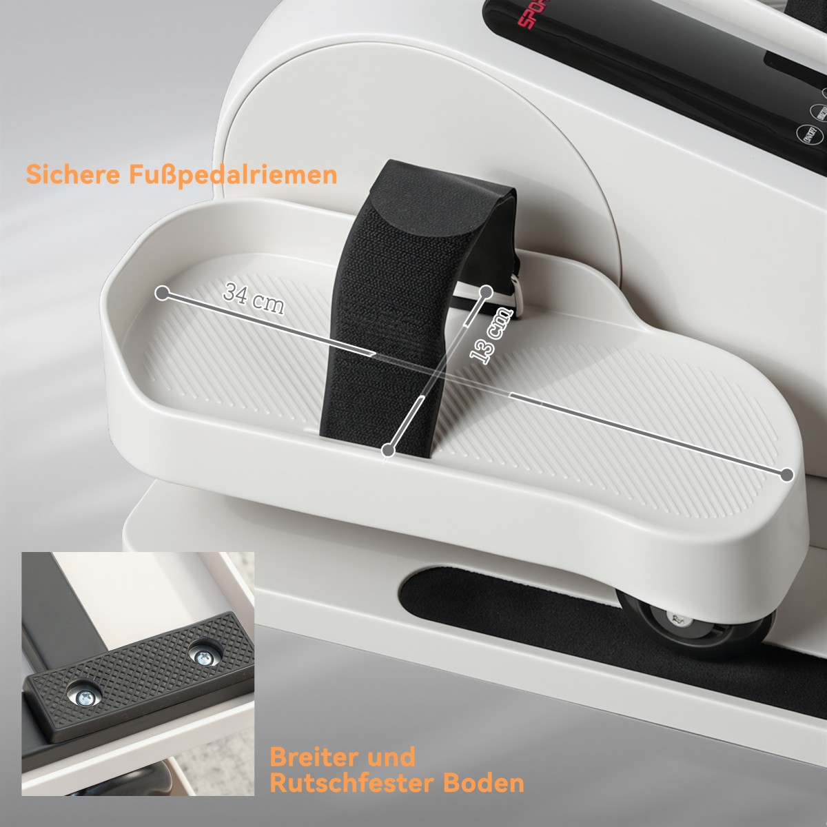 Mini Elliptical Trainer for Home Under Desk Electric Cross Trainer με 12 ταχύτητες & 7 αντίσταση