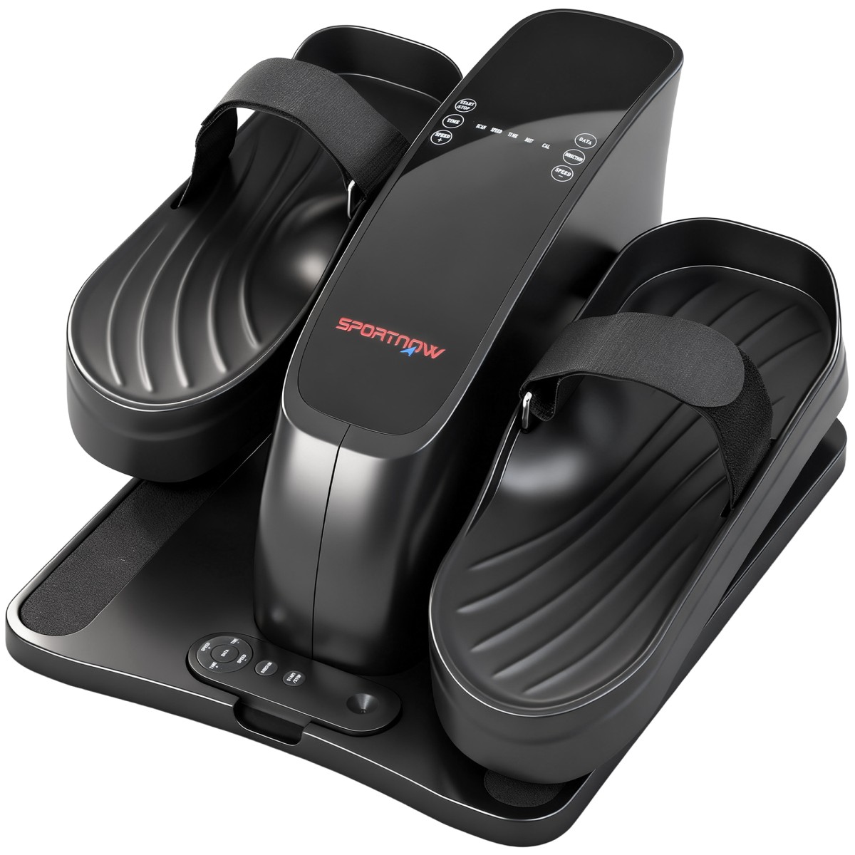 Mini Pedal Trainer 12 Speed ​​​​Τηλεχειριστήριο LED Αντιολισθητικό Φορητό Μεταλλικό Πλαστικό Μαύρο