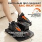 Mini Pedal Trainer 12 Speed ​​​​Τηλεχειριστήριο LED Αντιολισθητικό Φορητό Μεταλλικό Πλαστικό Μαύρο