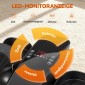 Mini Pedal Trainer 12 Speed ​​​​Τηλεχειριστήριο LED Αντιολισθητικό Φορητό Μεταλλικό Πλαστικό Μαύρο