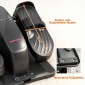 Mini Pedal Trainer 12 Speed ​​​​Τηλεχειριστήριο LED Αντιολισθητικό Φορητό Μεταλλικό Πλαστικό Μαύρο