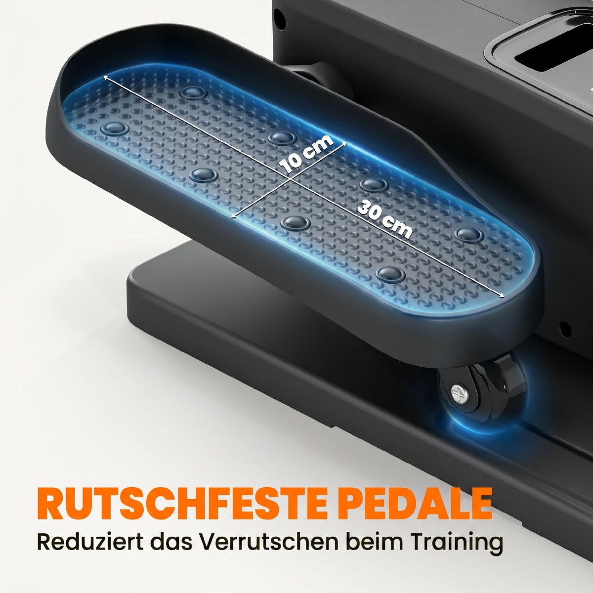 Mini Elliptical Trainer for Home Under Desk Electric Cross Trainer με τηλεχειριστήριο LED οθόνη 12 ταχυτήτων