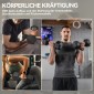 Dumbbell 35kg Barbell Barbell Weight Αντιολισθητική λαβή Μαύρο + Ασημί