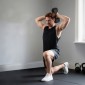 Αλτήρες με ραβδωτή λαβή Αλτήρας από χυτοσίδηρο 1 x 20kg Αλτήρες για άνδρες Γυναικεία Προπόνηση δύναμης στο γυμναστήριο στο σπίτι