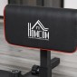 Sissy Squat Squat Trainer Leg Trainer Abdominal Buttocks Trainer 3 σε 1 Trainer Ρυθμιζόμενο έως 120 kg Steel Black 50 x 97 x (44,5-56,5) cm
