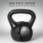 Kettlebell kettlebell 8 κιλών αλτήρας με γέμιση άμμου για αρχάριους μαύρος