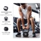 Kettlebell kettlebell 12 κιλών αλτήρας γεμισμένος με άμμο για αρχάριους μαύρος