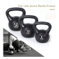 Kettlebell kettlebell 12 κιλών αλτήρας γεμισμένος με άμμο για αρχάριους μαύρος
