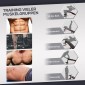 Sit Up Bench Abdominal Trainer with Training Ropes Πάγκος προπόνησης Πολυλειτουργικός Ρυθμιζόμενος & Αναδιπλούμενος 110 kg Χωρητικότητα φόρτωσης Steel Black + Red 137 x 51 x 50-66 cm
